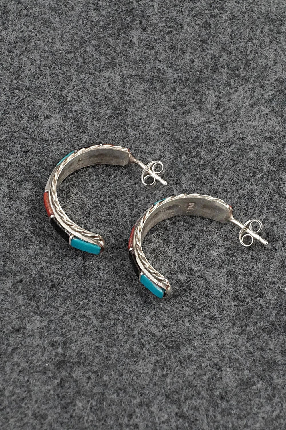 Multi-Stone & Sterling Silver Earrings - Malcolm Chavez
