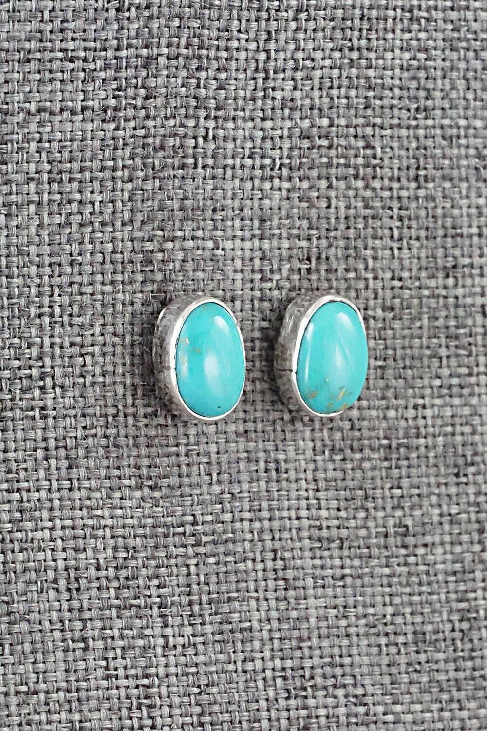 Turquoise & Sterling Silver Earrings - Marco Begaye