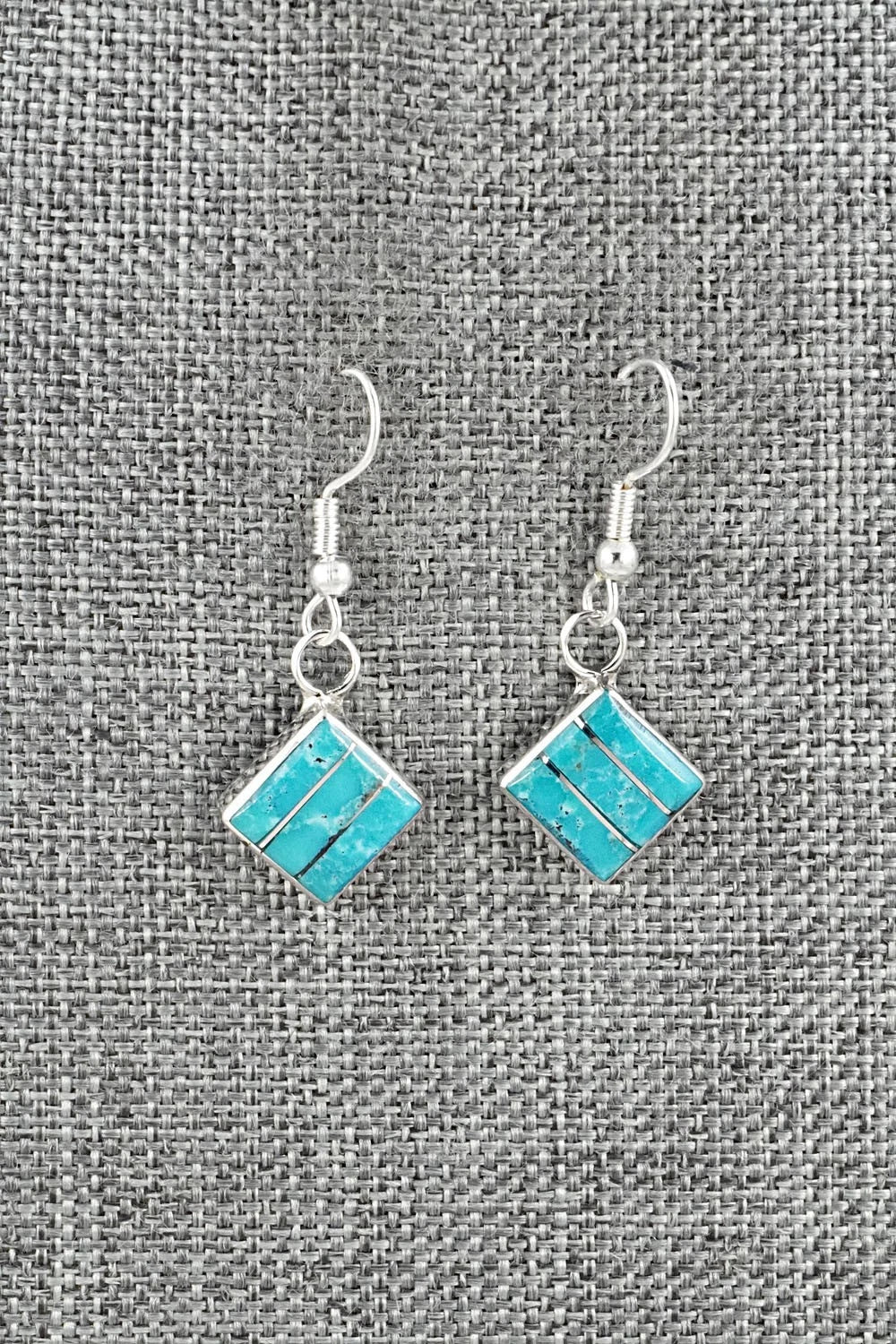 Turquoise and Sterling Silver Earrings - Michelle Haloo