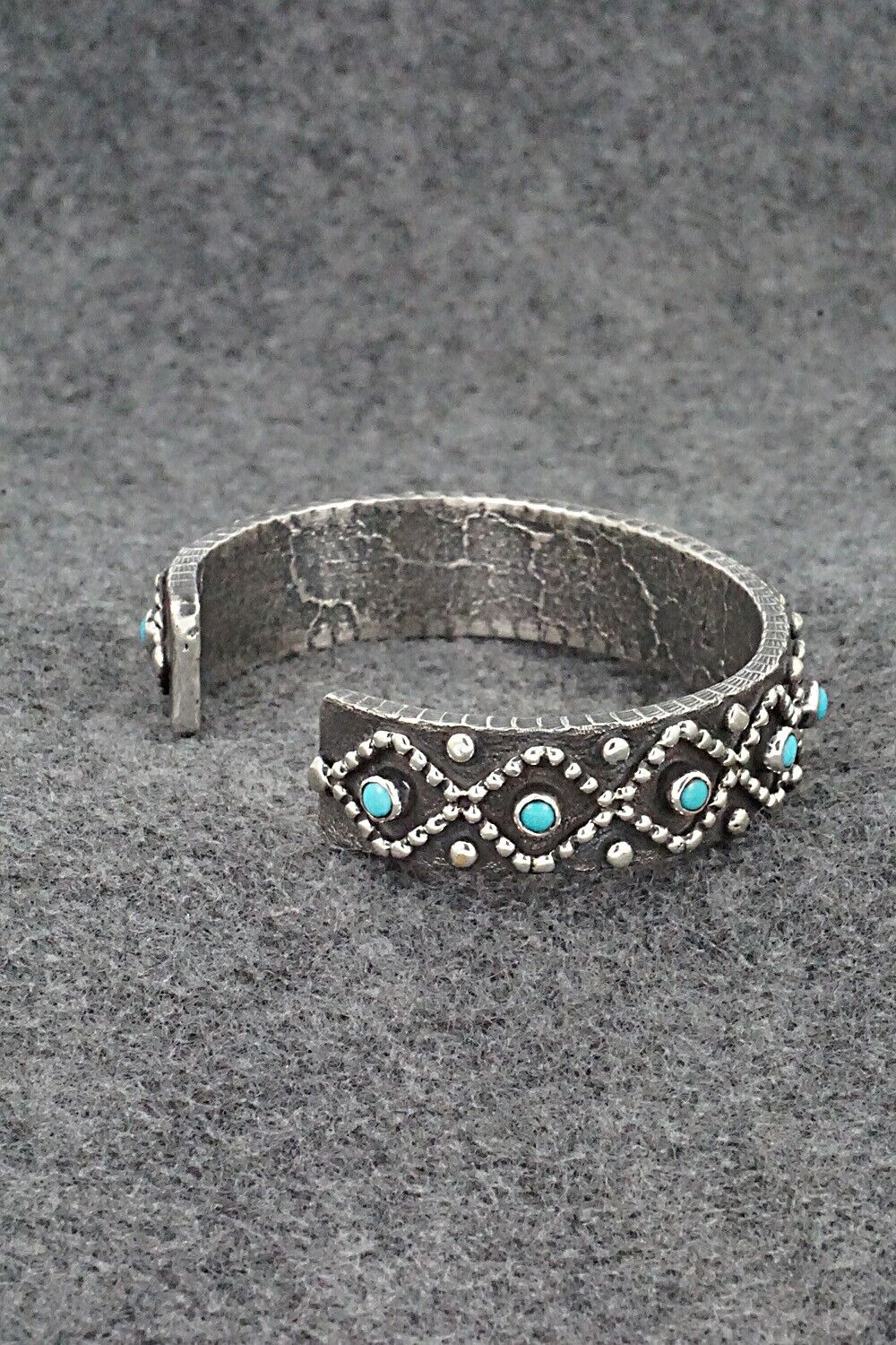 Turquoise & Sterling Silver Bracelet - Ernest Rangel