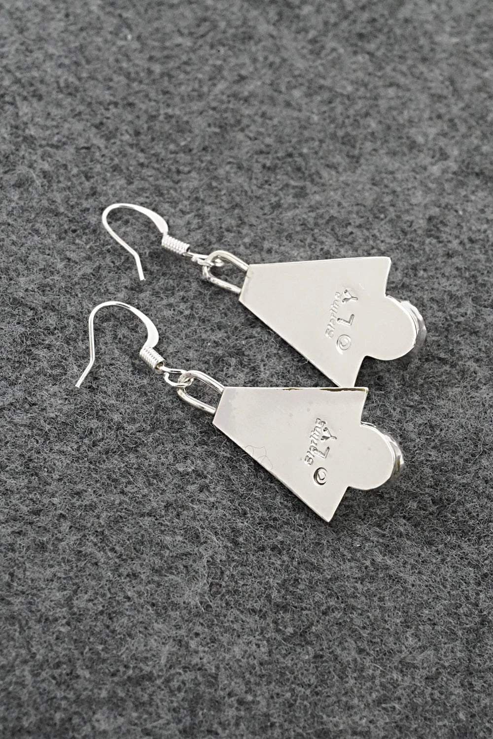 Turquoise & Sterling Silver Earrings - Louise Yazzie
