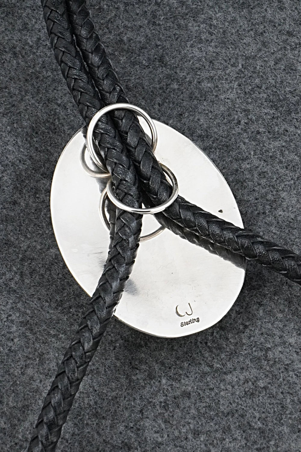 Turquoise & Sterling Silver Bolo Tie - Charlie John