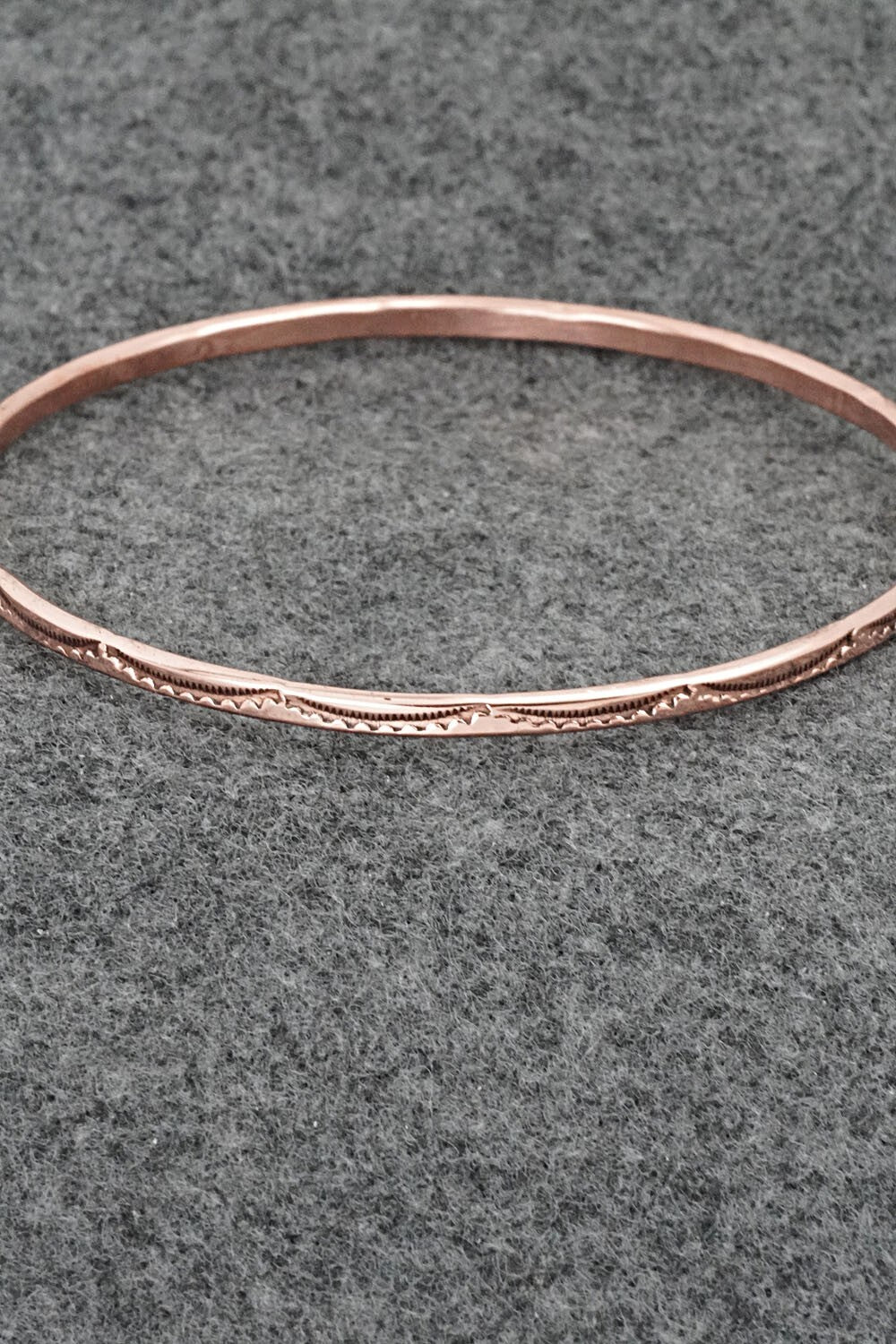 Copper Bangle Bracelet - Elaine Tahe