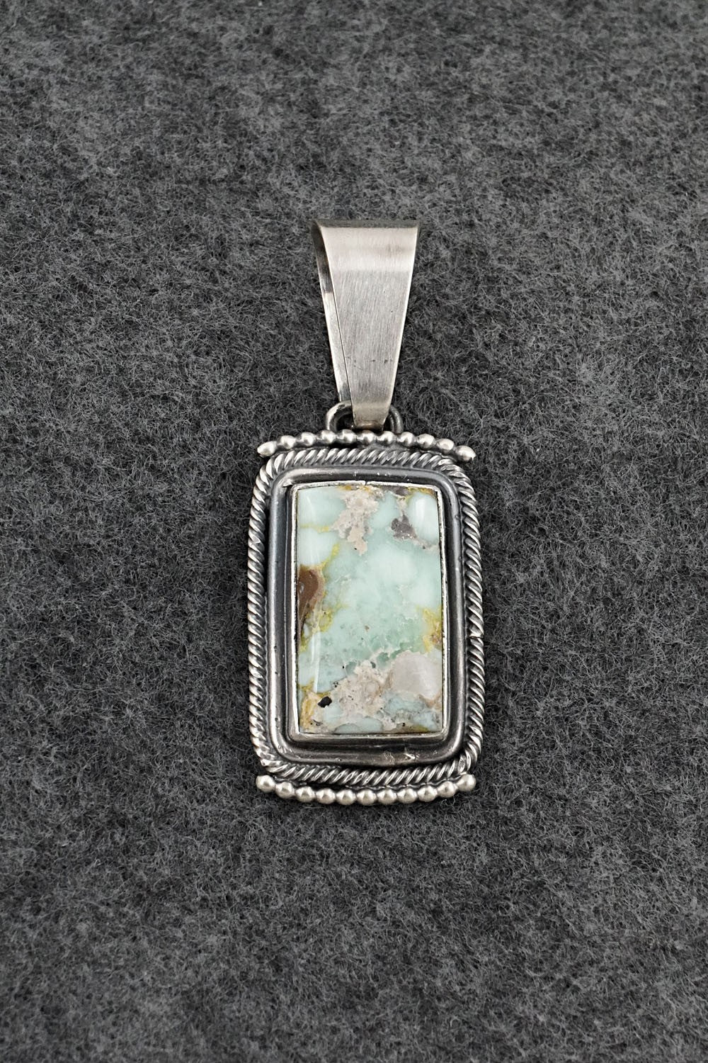 Variscite & Sterling Silver Pendant - Darrin Livingston