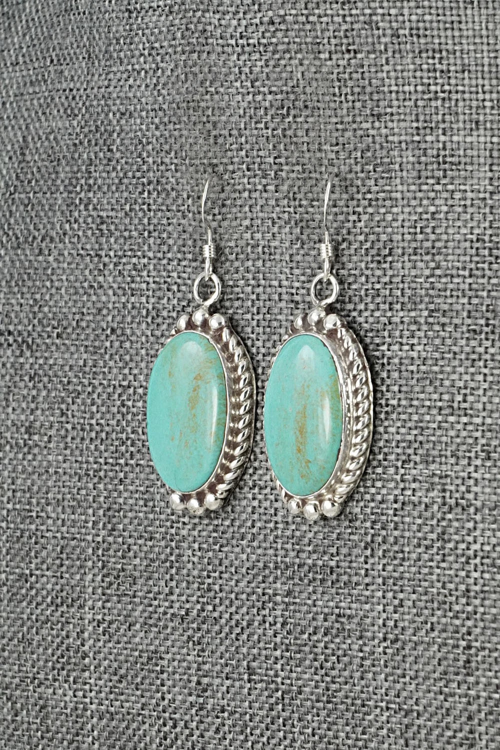 Turquoise & Sterling Silver Earrings - Antwone Brown