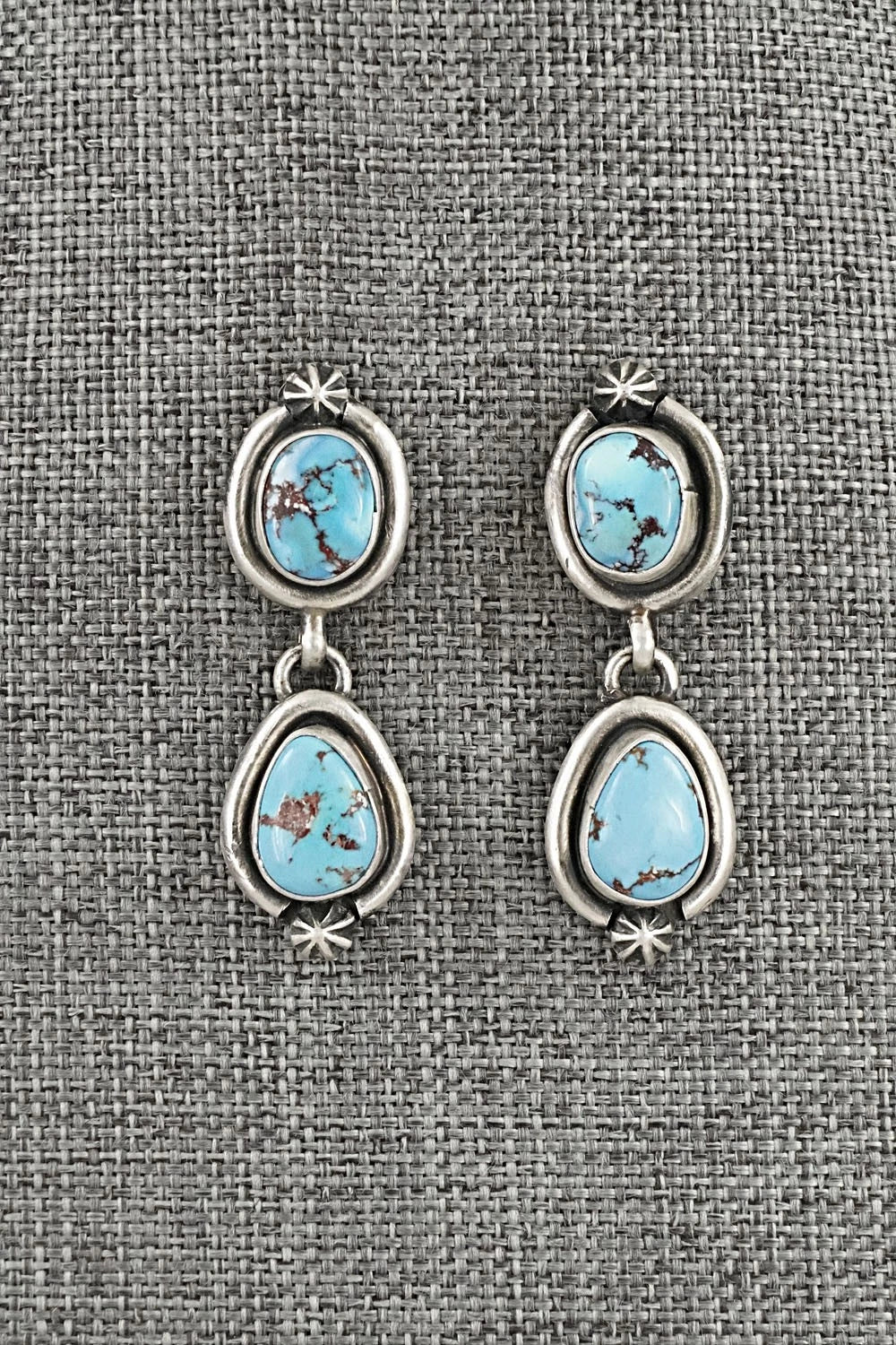 Turquoise & Sterling Silver Squash Blossom Set - Darrin Livingston