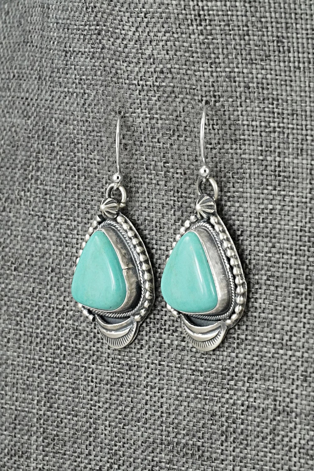 Turquoise & Sterling Silver Earrings - Bobby Johnson
