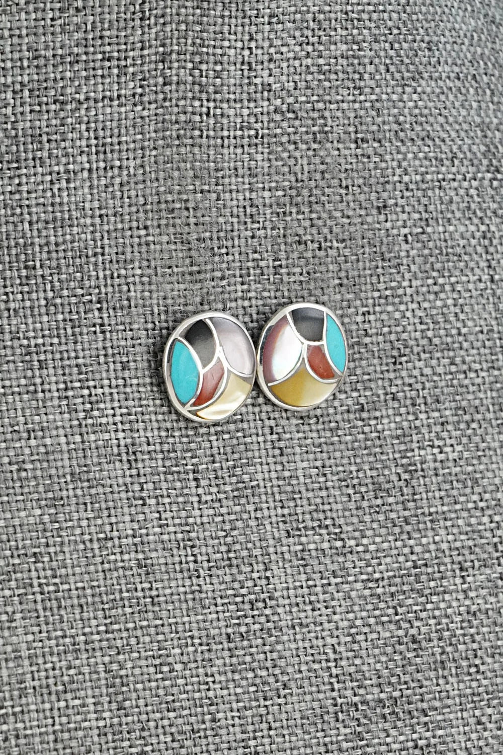 Multi-Stone & Sterling Silver Earrings - Orena Leekya