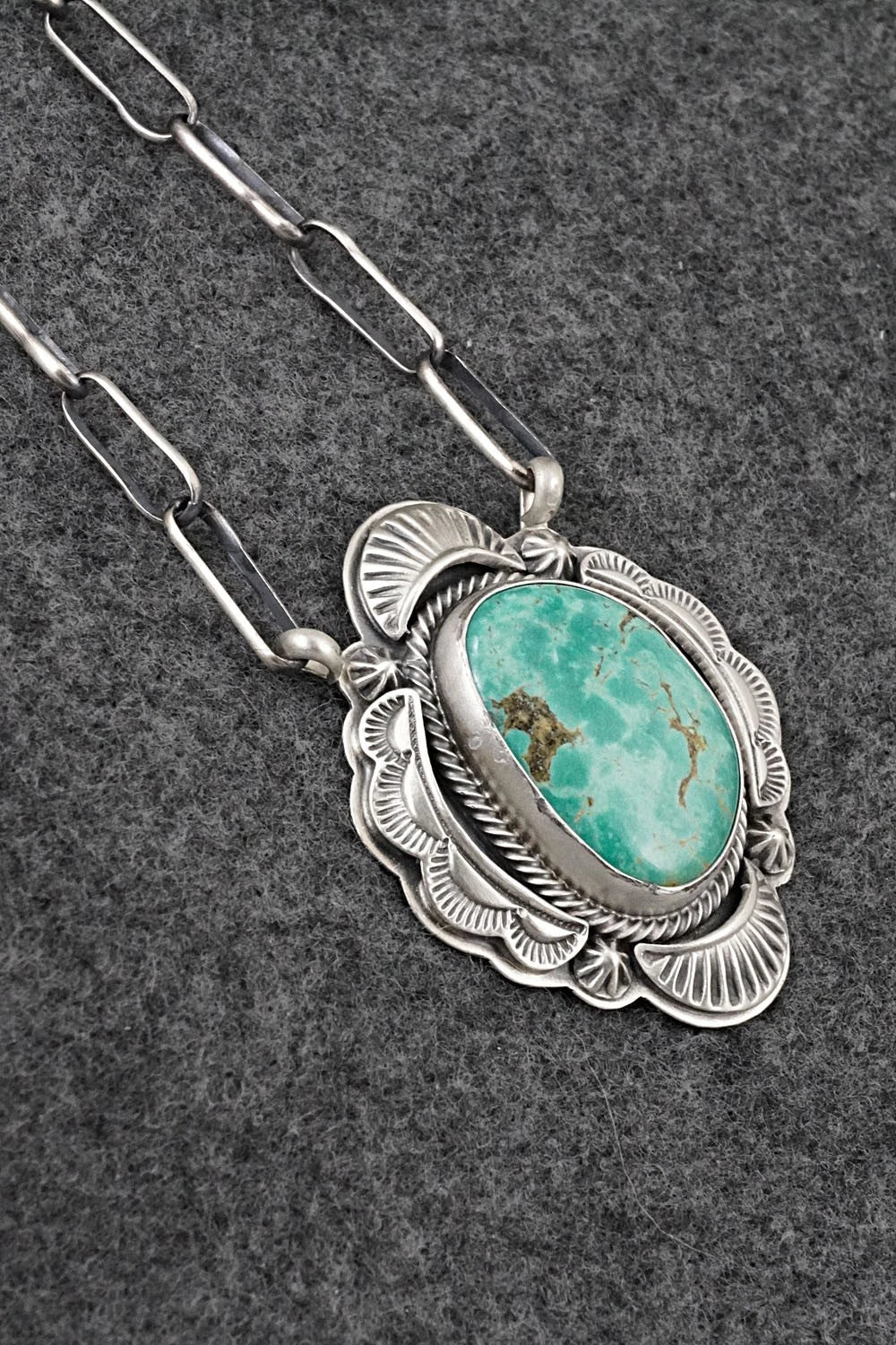 Turquoise & Sterling Silver Necklace - Randy Boyd