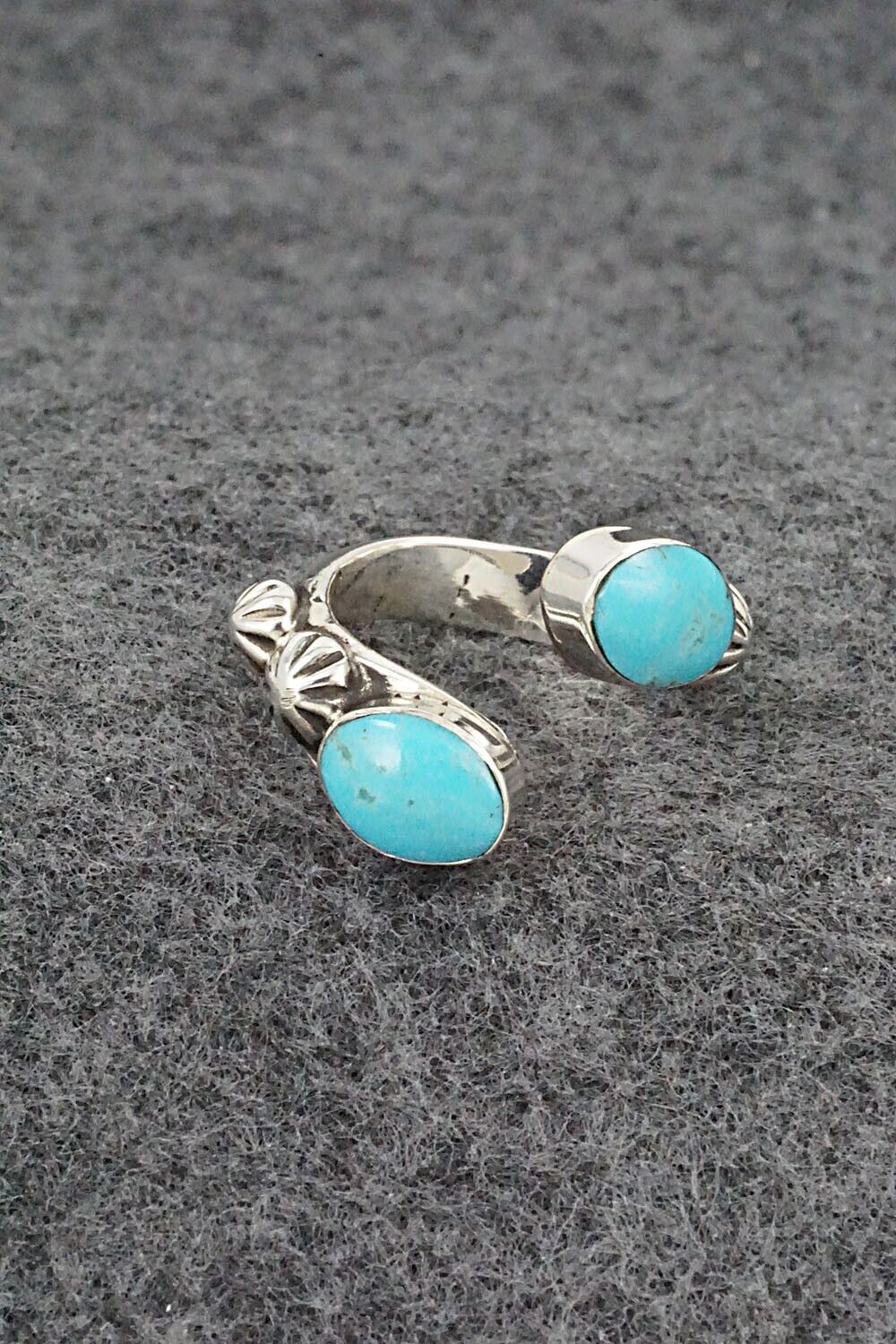Turquoise & Sterling Silver Ring - Freda Martinez - Size 4.25
