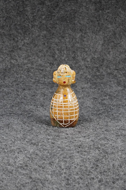 Corn Maiden Zuni Fetish Carving - Andres Jernention
