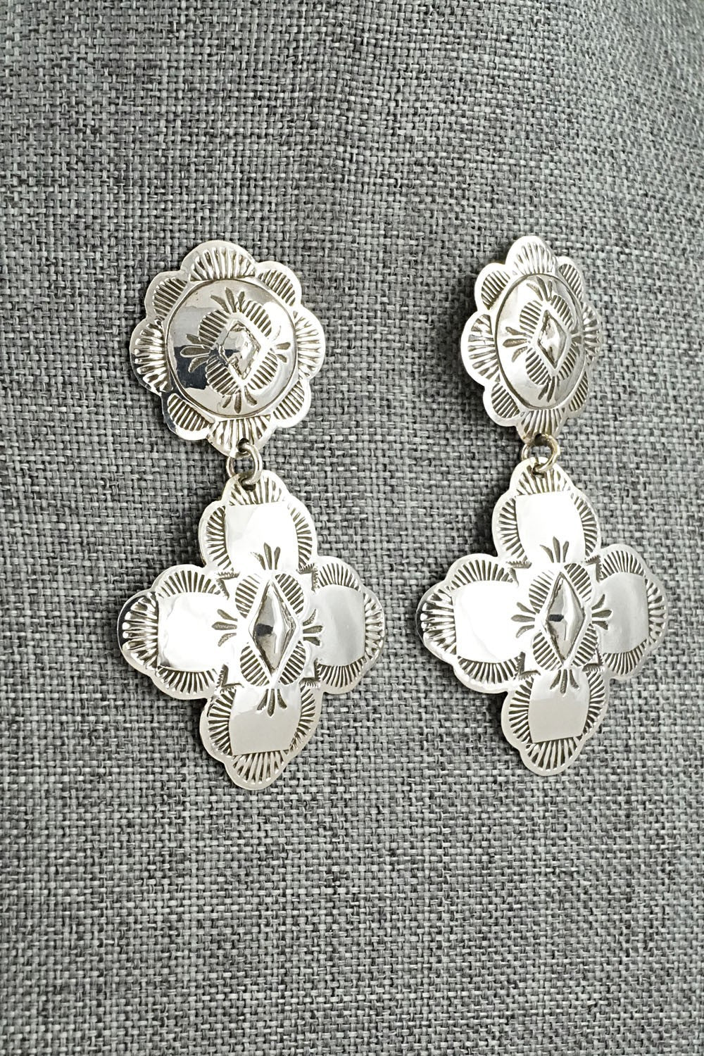 Sterling Silver Earrings - Bertha Begay