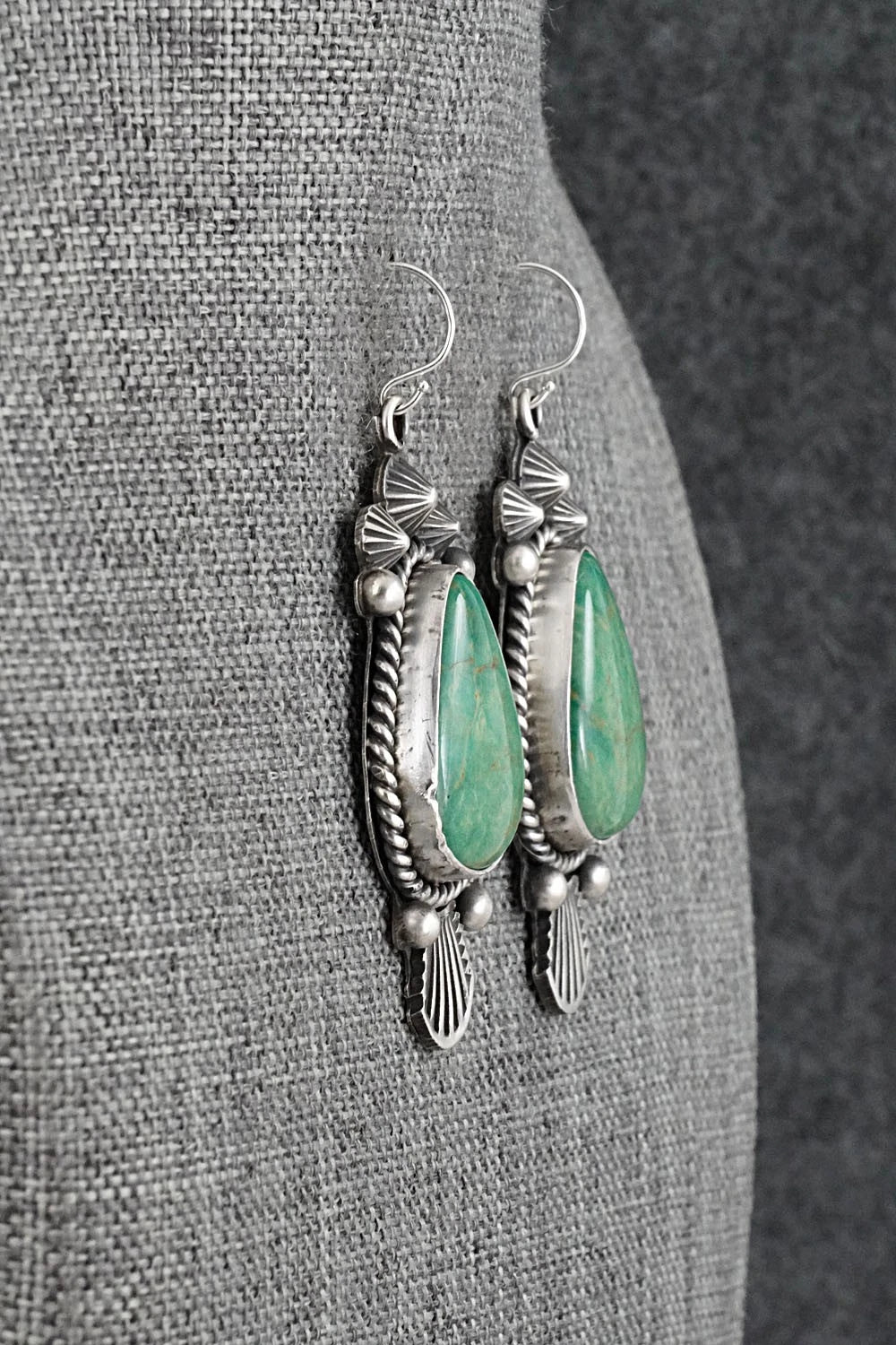 Turquoise & Sterling Silver Earrings - Michael Calladitto