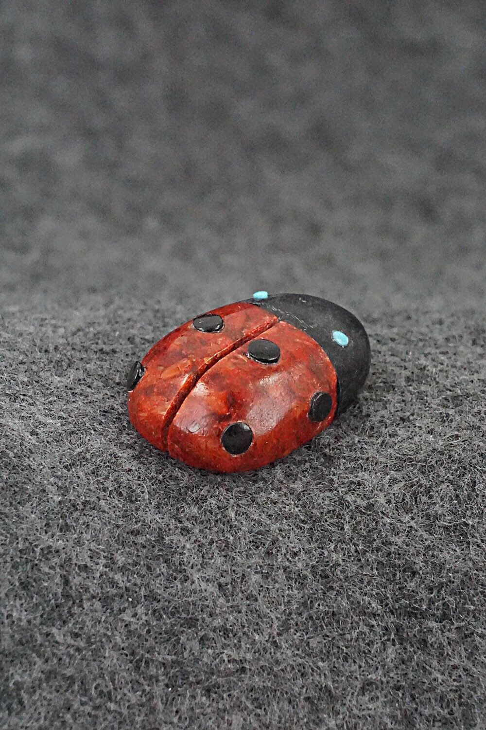 Ladybug Zuni Fetish Carving - Reynold Lunasee