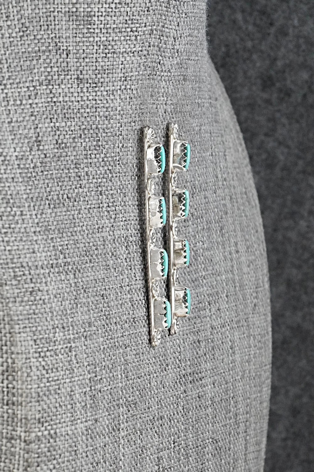 Turquoise & Sterling Silver Earrings - Murray Hannaweeka