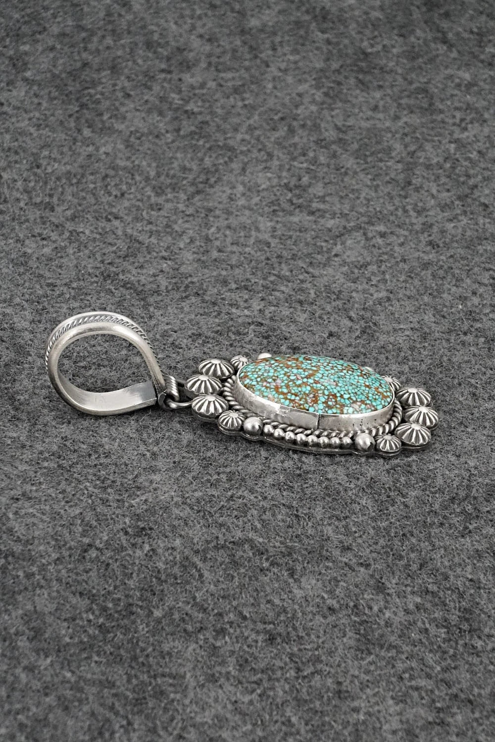 Turquoise & Sterling Silver Pendant - Michael Calladitto