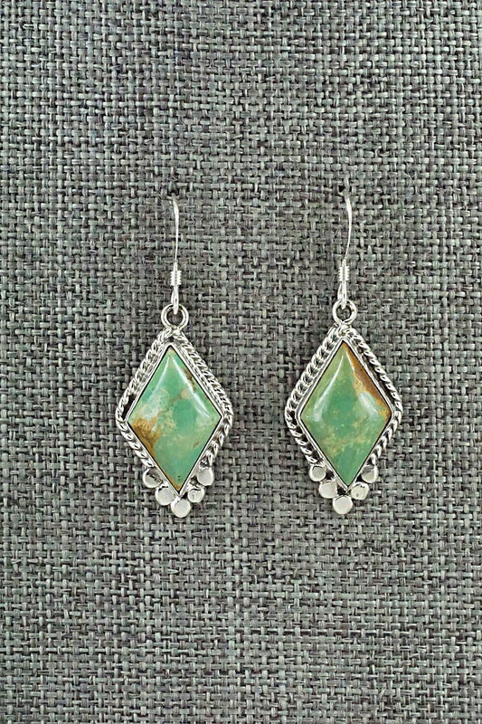 Turquoise & Sterling Silver Earrings - Gary Shorty
