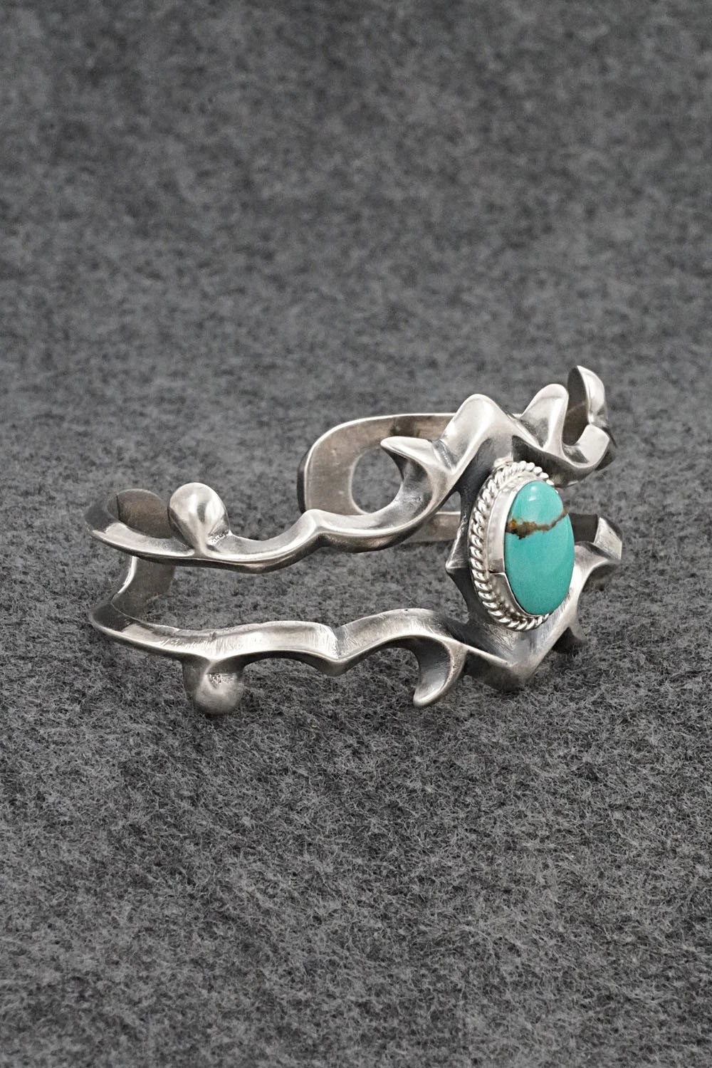 Turquoise & Sterling Silver Bracelet - Eugene Gruber