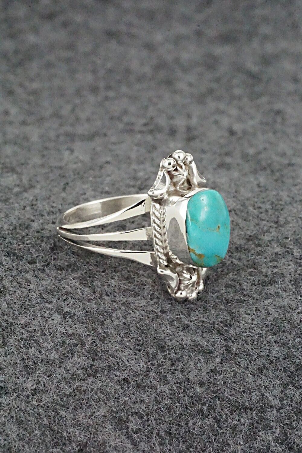 Turquoise & Sterling Silver Ring - Theresa Smith - Size 8