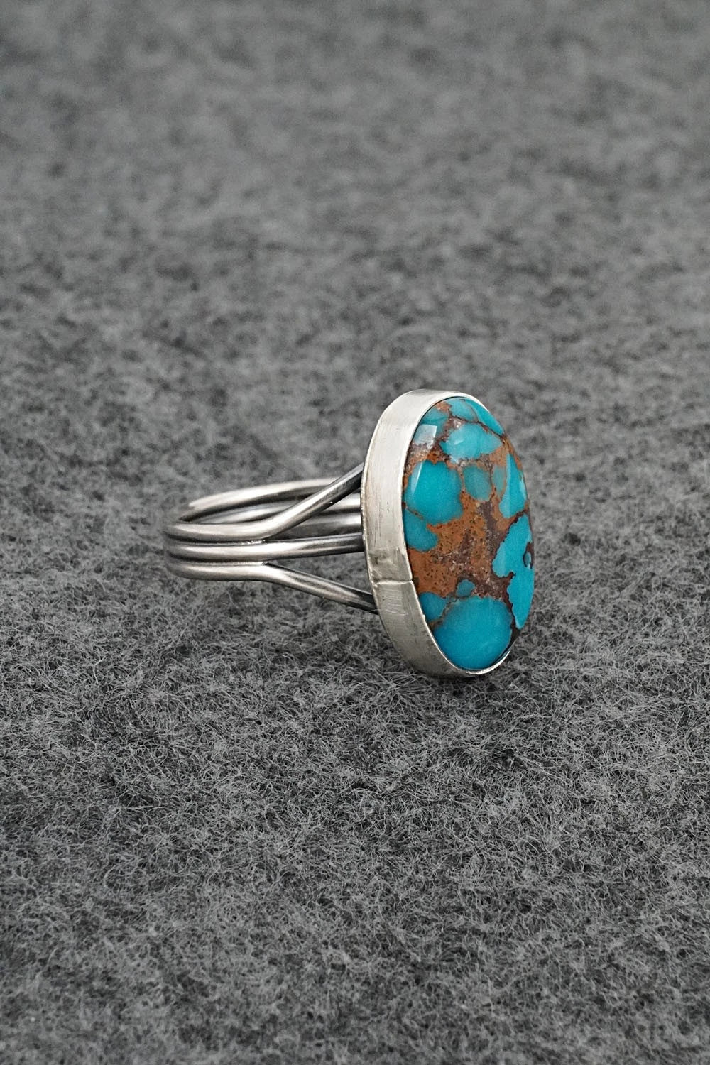 Turquoise & Sterling Silver Ring - Rena Begay - Size 8