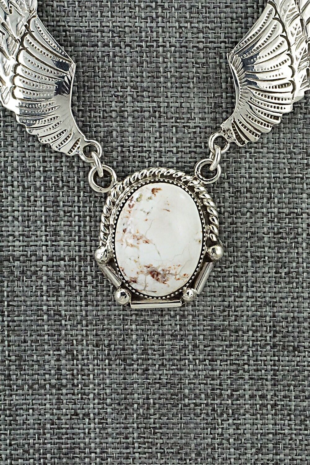 Wild Horse & Sterling Silver Necklace - Charlene Yazzie