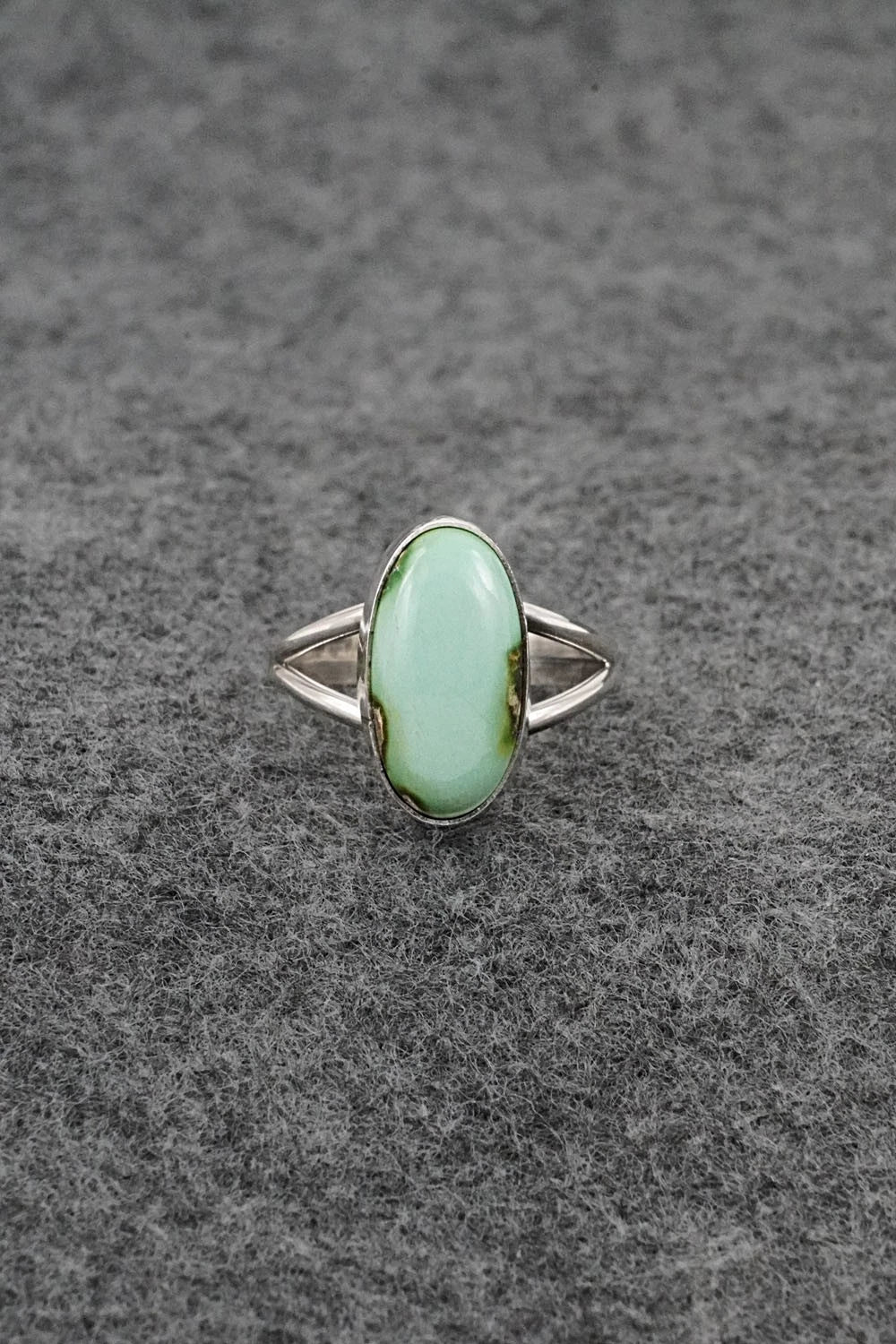 Turquoise & Sterling Silver Ring - Rosemary Saunders - Size 7