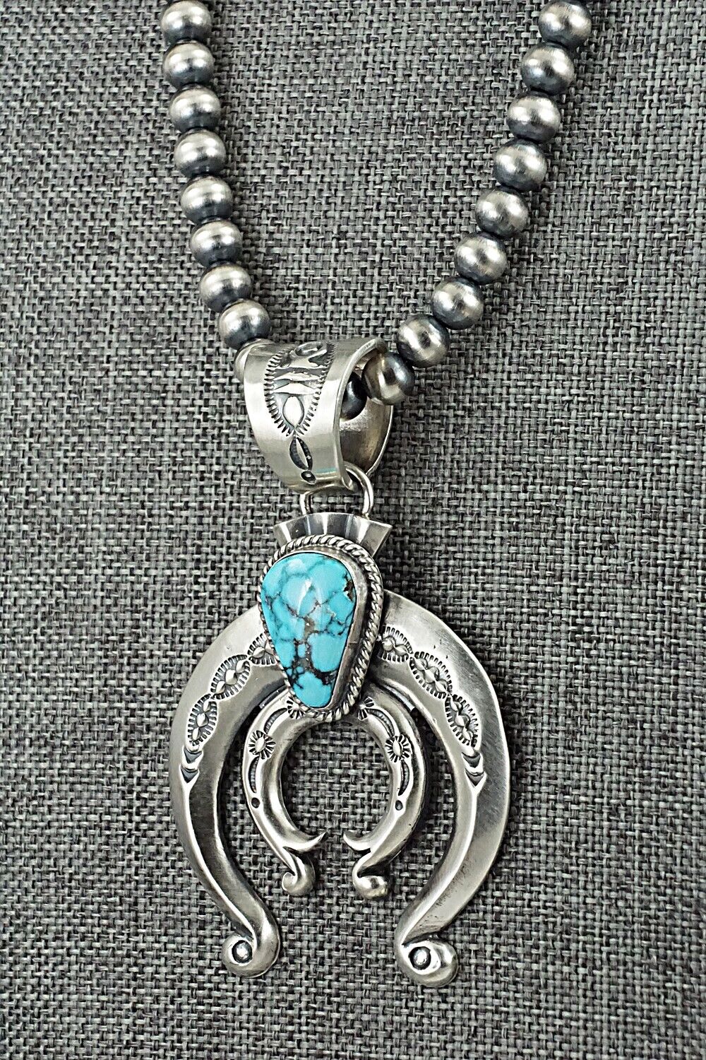 Turquoise & Sterling Silver Necklace - Paige Gordon