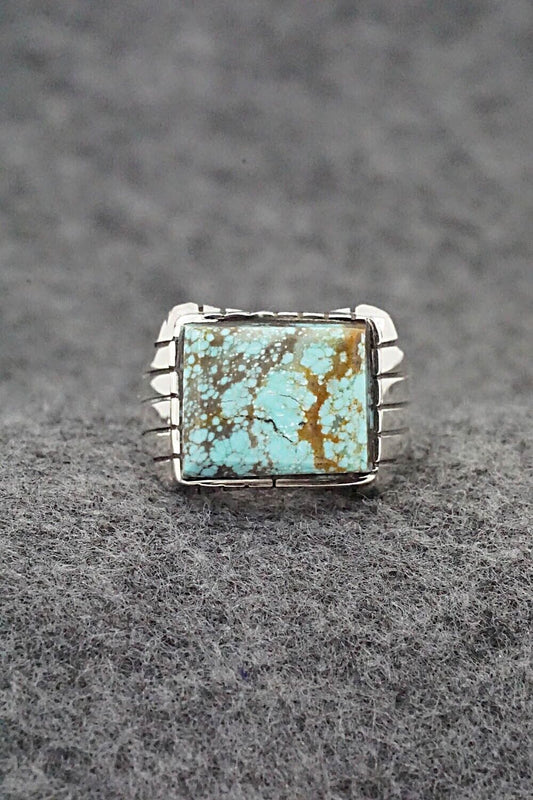 Turquoise & Sterling Silver Ring - Trevor Jack - Size 9