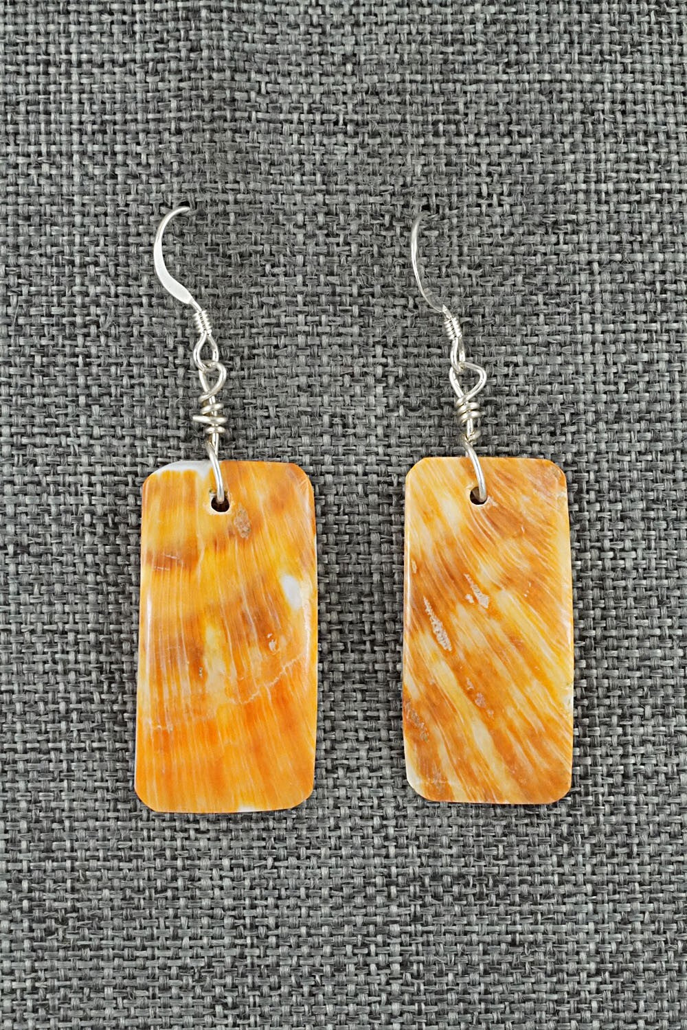 Spiny Oyster & Sterling Silver Earrings - Louise Joe