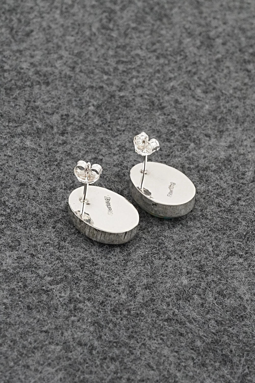 Turquoise & Sterling Silver Earrings - Rosemary Saunders