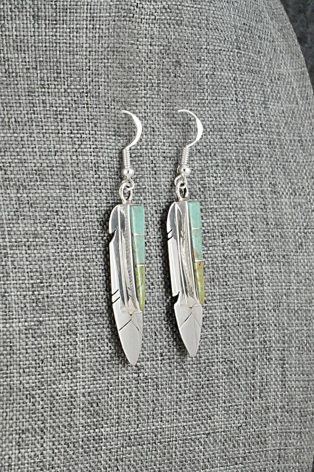 Turquoise & Sterling Silver Earrings - Marilyn Yazzie