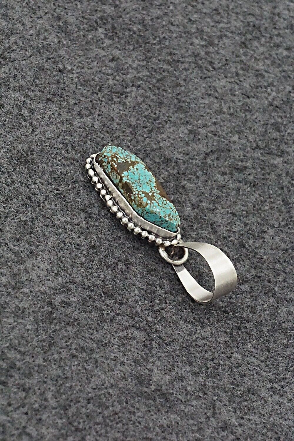 Turquoise & Sterling Silver Pendant - Randy Billy