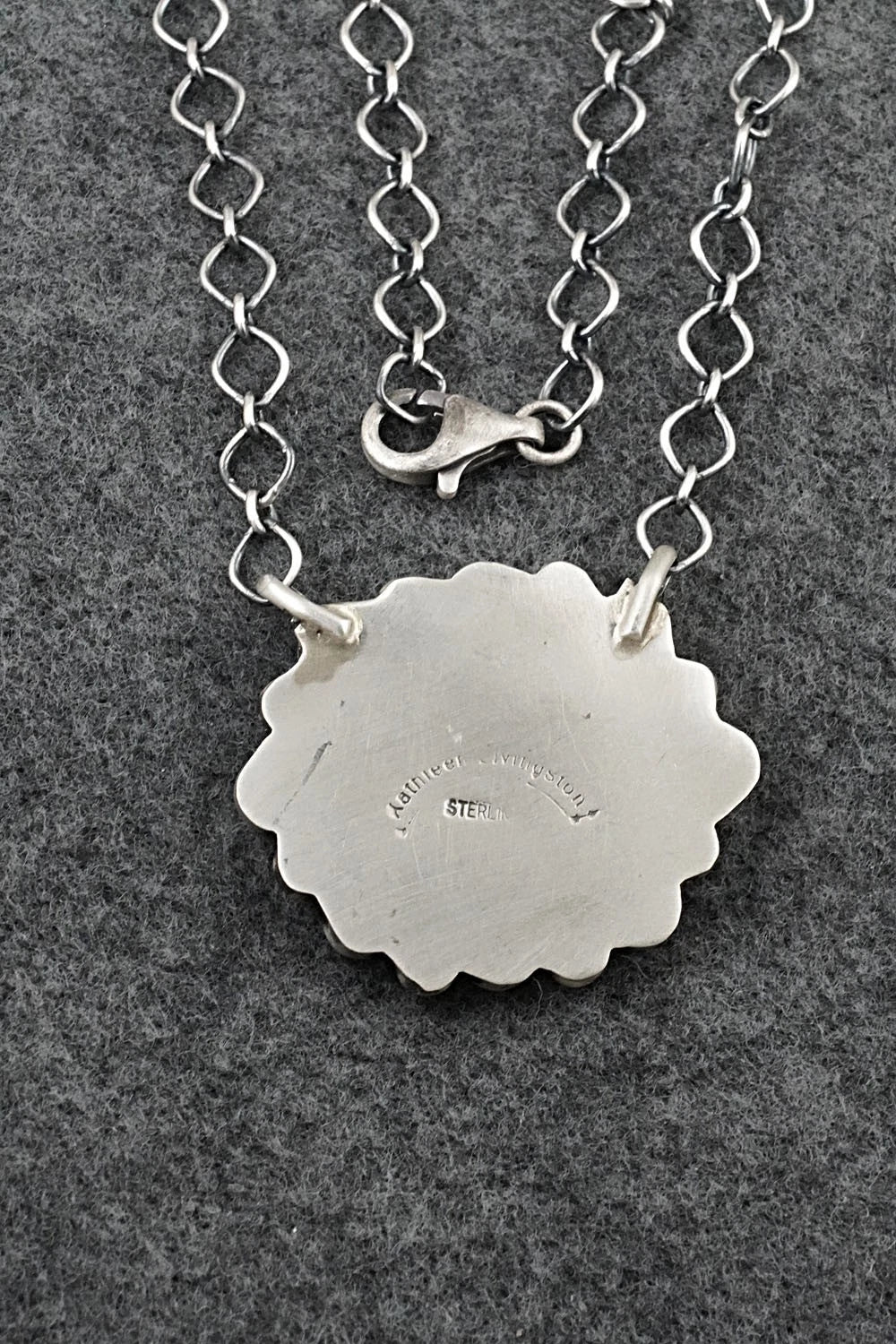 Turquoise & Sterling Silver Necklace - Kathleen Livingston