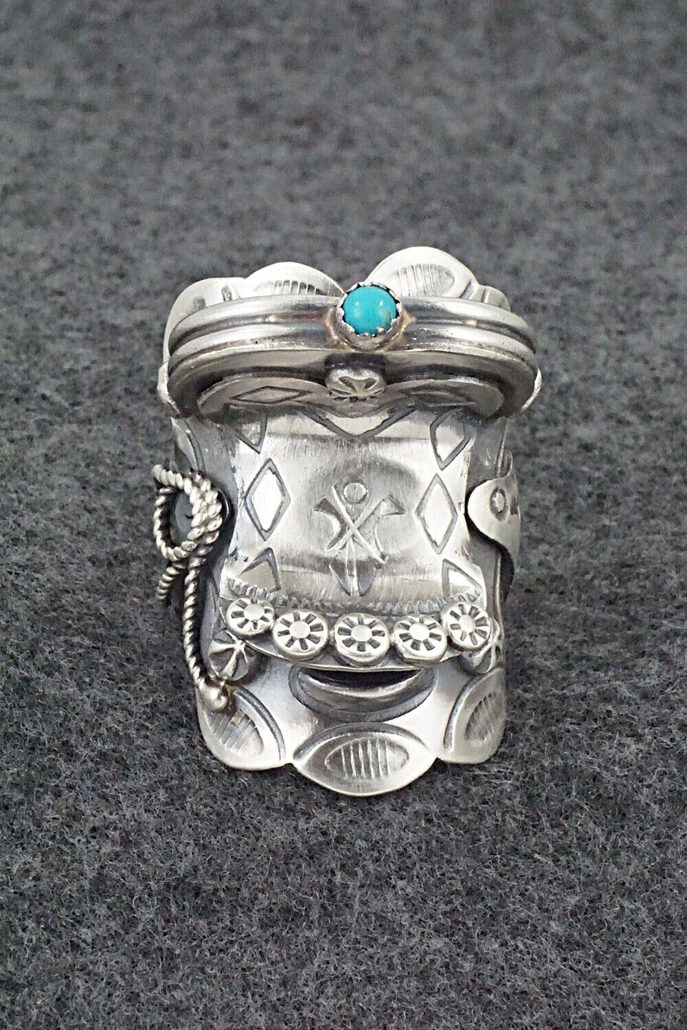 Turquoise & Sterling Silver Ring - Tim Yazzie - Size 10