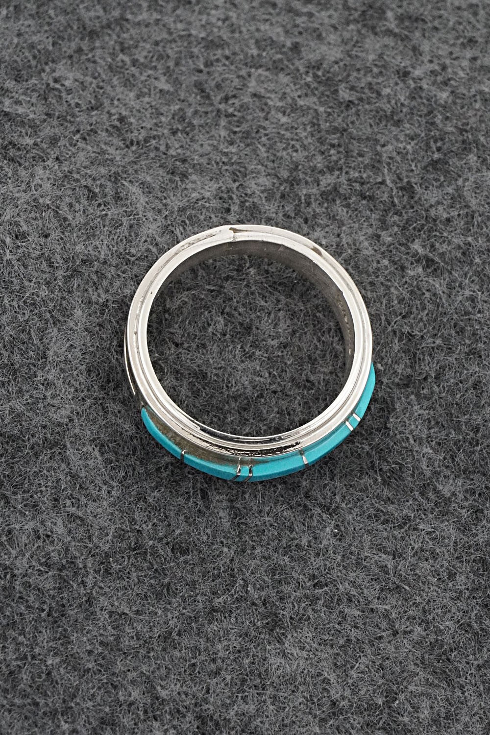 Turquoise & Sterling Silver Ring - Wilbert Muskett Jr. - Size 8