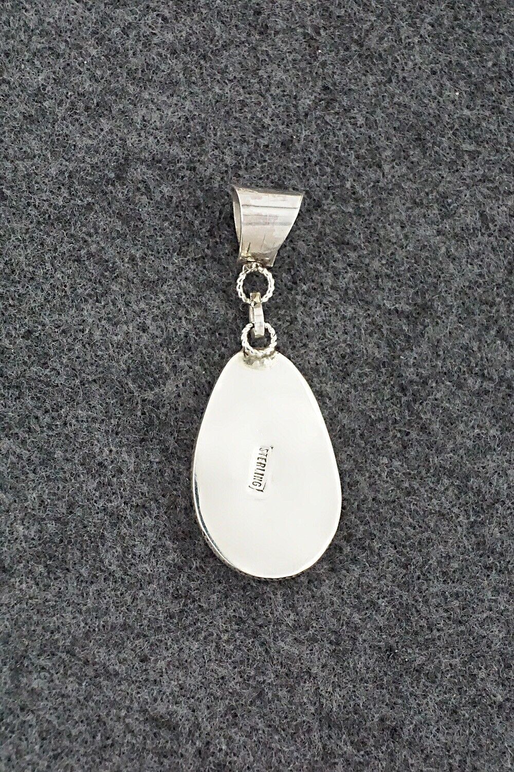 White Buffalo & Sterling Silver Pendant - Ernest Hawthorne