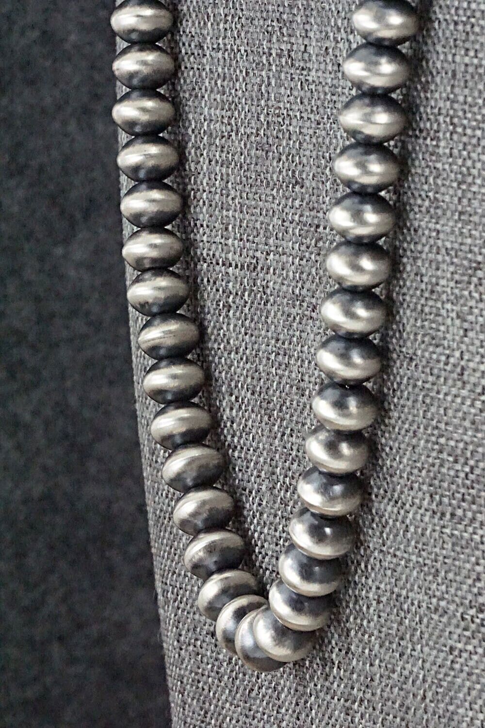 Sterling Silver Navajo Pearl Necklace - Bryannen Halwood