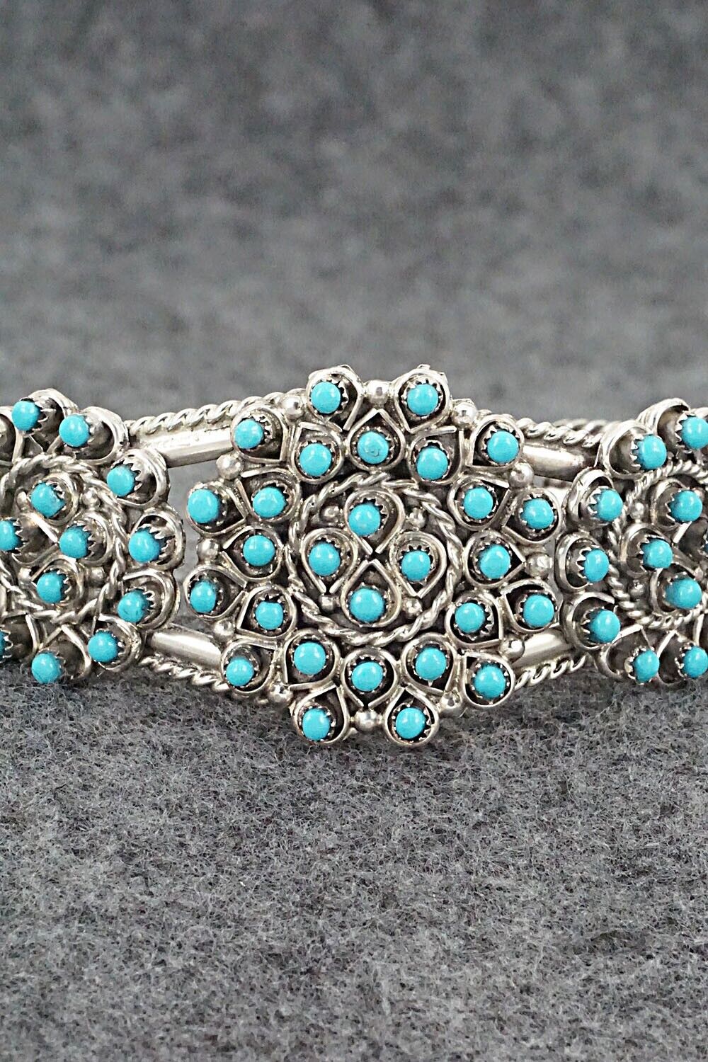 Turquoise & Sterling Silver Bracelet - Wayne Johnson