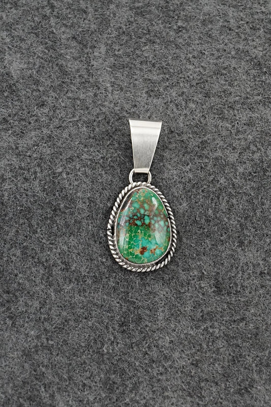 Turquoise & Sterling Silver Pendant - Eugene Gruber