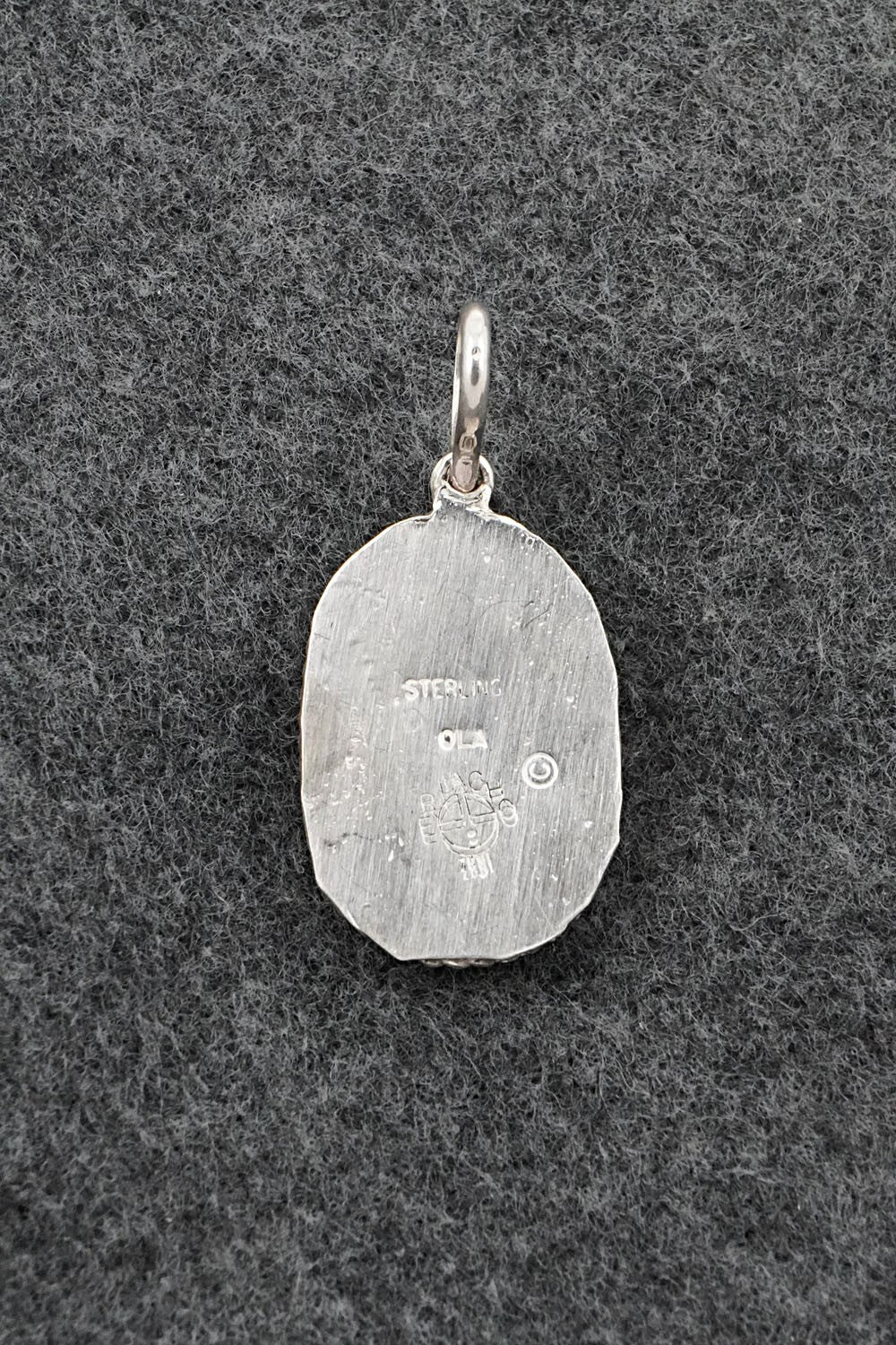 Multi Stone & Sterling Silver Inlay Pendant - Ola Eriacho
