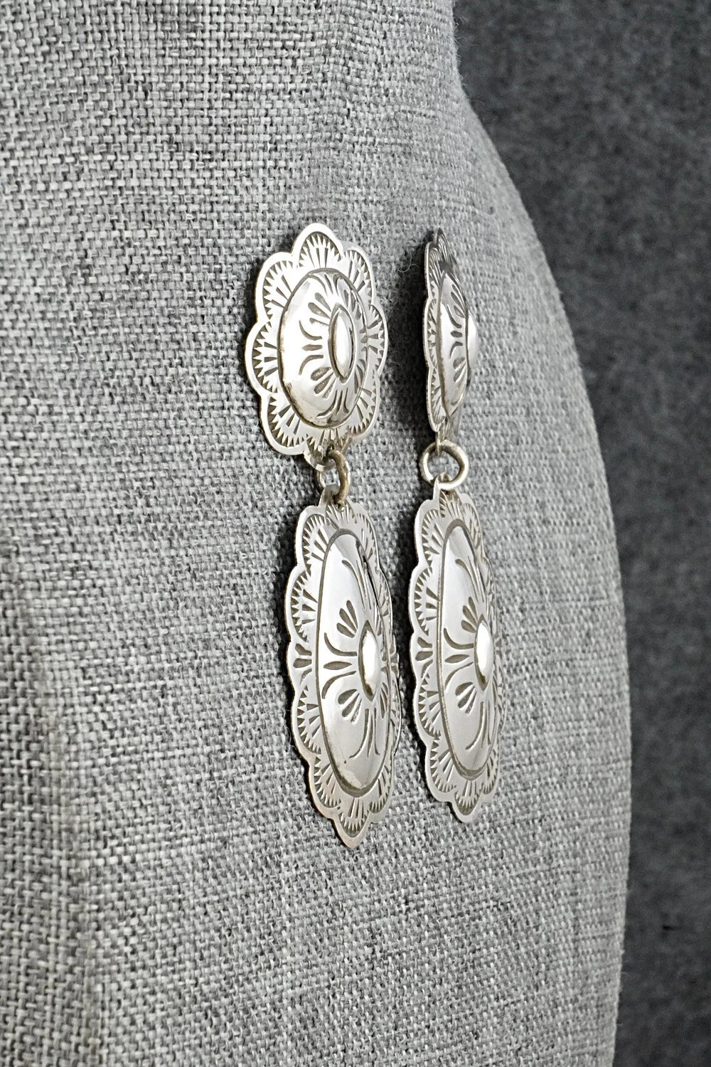 Sterling Silver Earrings - Bertha Begay