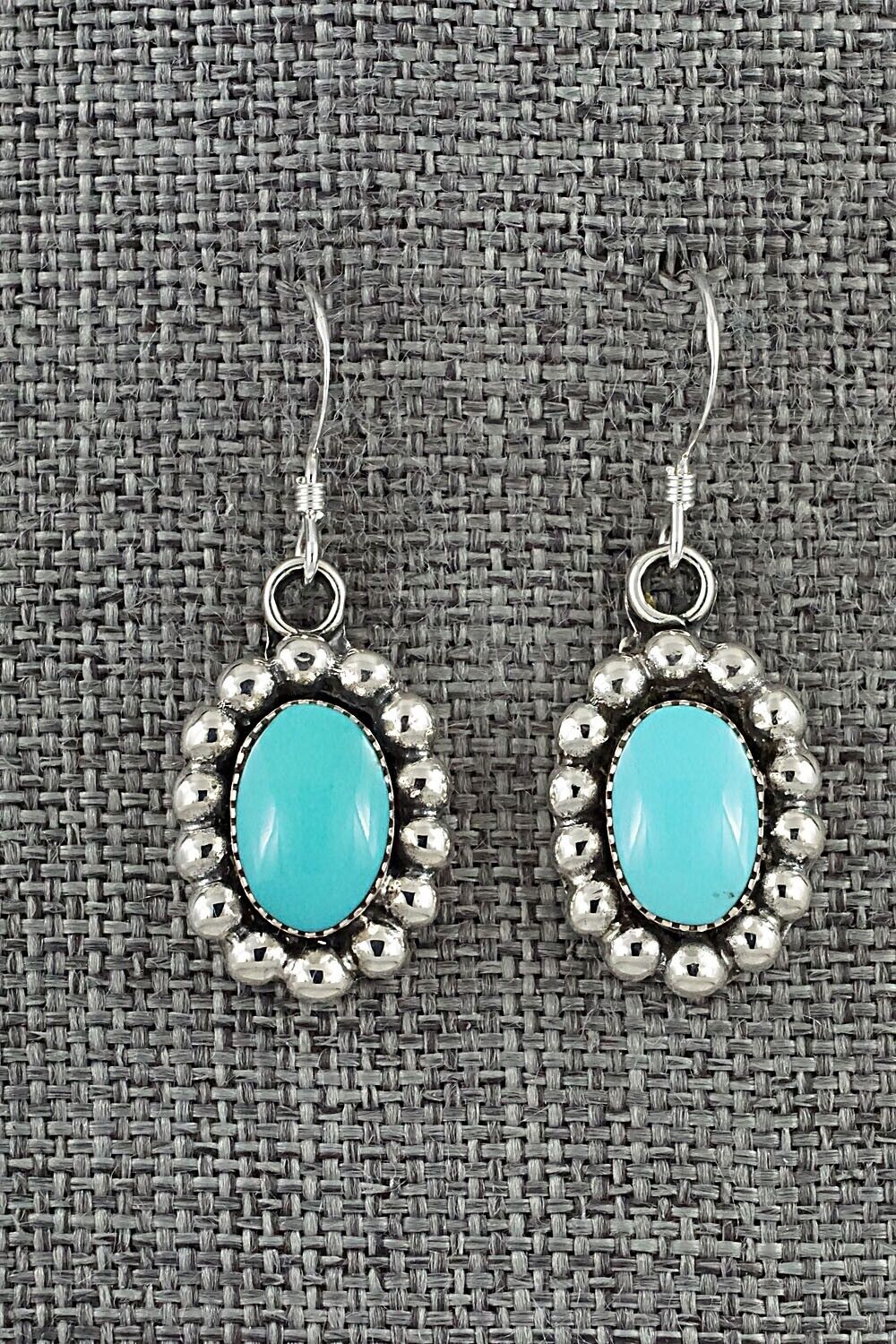 Sterling Silver Earrings w/ Turquoise - Seaside Art Gallery