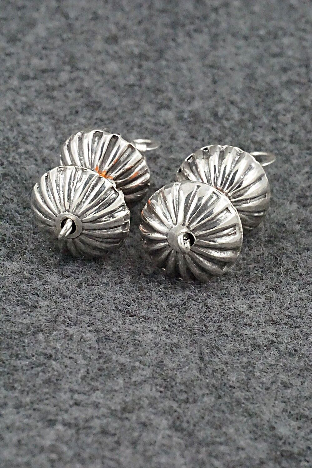 Spiny Oyster & Sterling Silver Navajo Pearl Earrings - Presley Haley