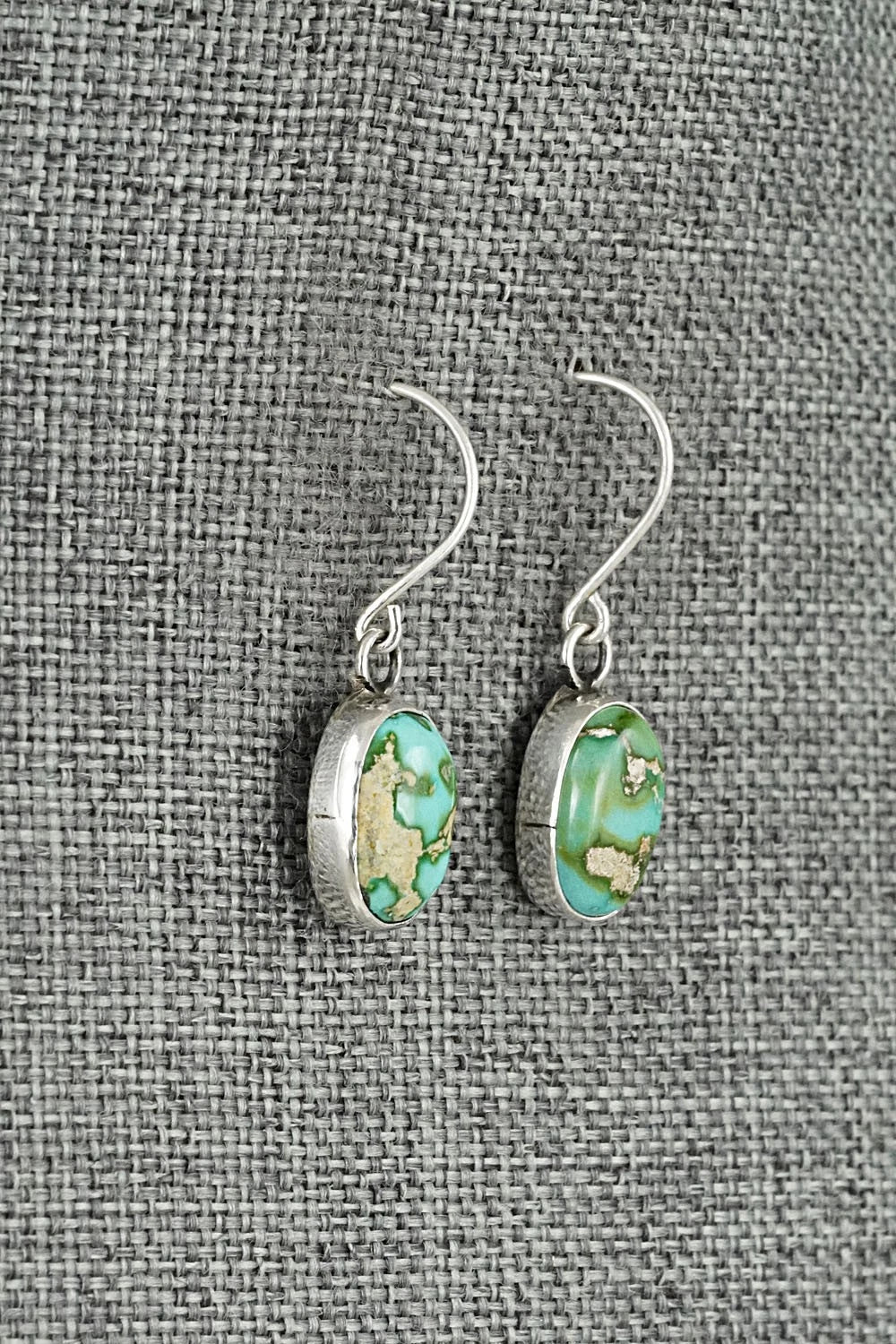 Turquoise & Sterling Silver Earrings - Rosemary Saunders