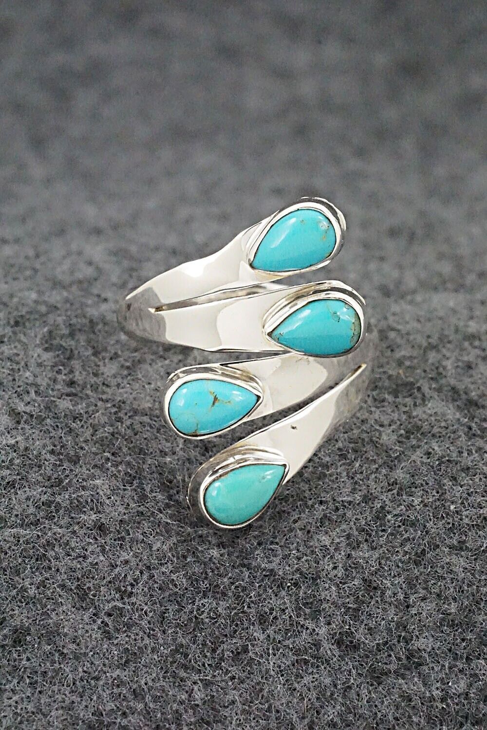Turquoise & Sterling Silver Ring - Thomas Yazzie - Size 9