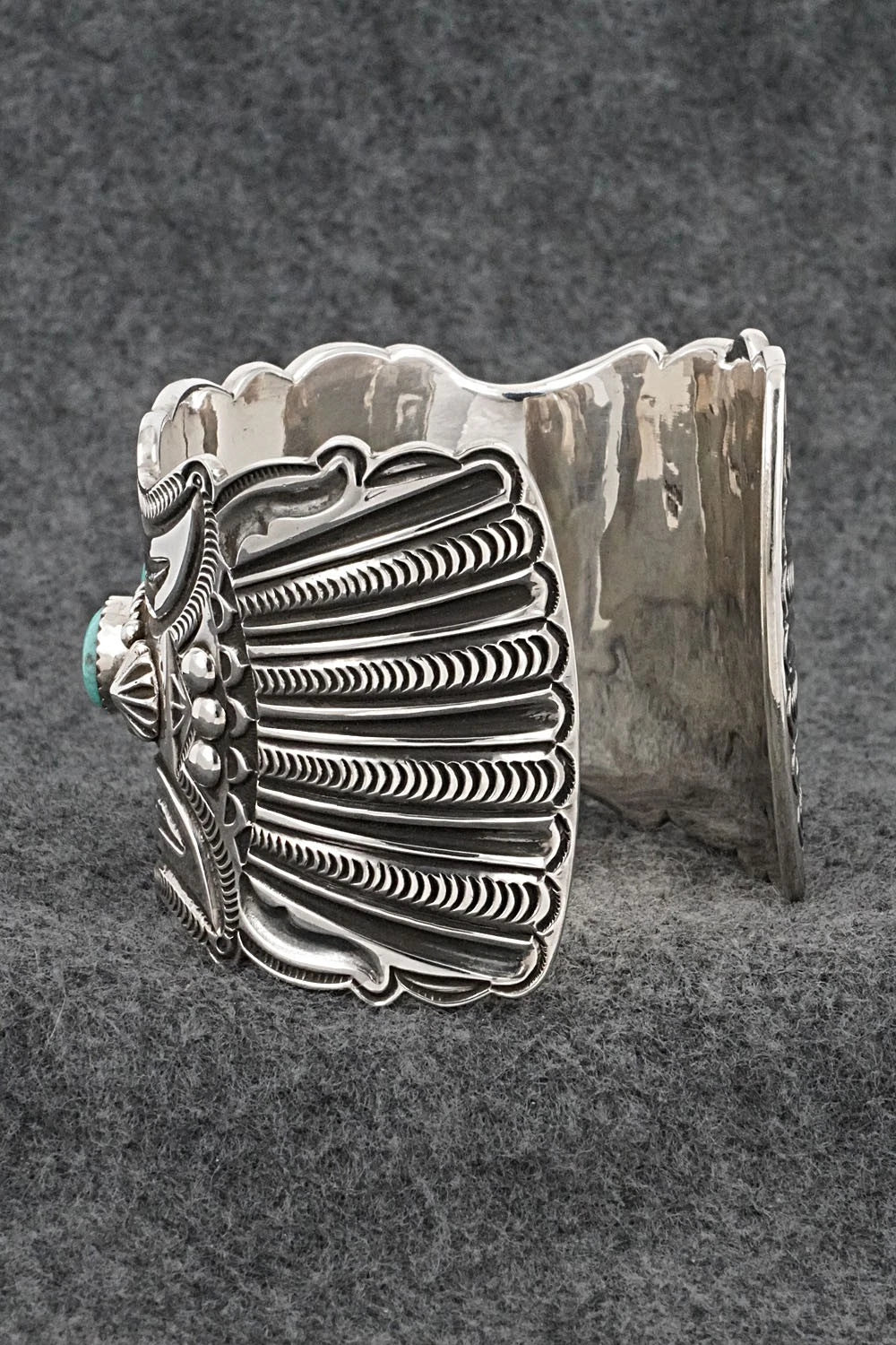 Turquoise & Sterling Silver Bracelet - Roland Dixson