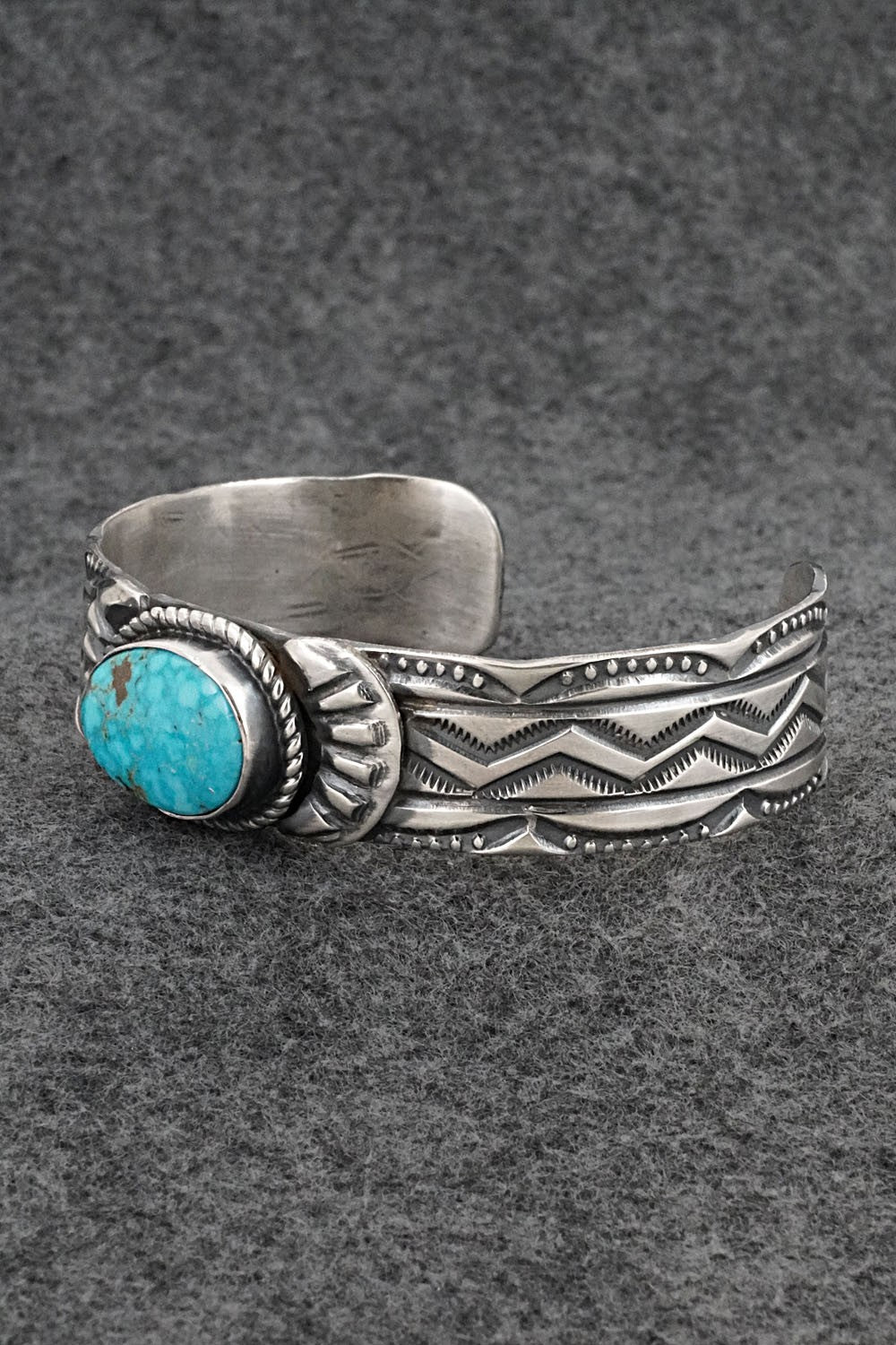 Turquoise & Sterling Silver Bracelet - Tillie Jon