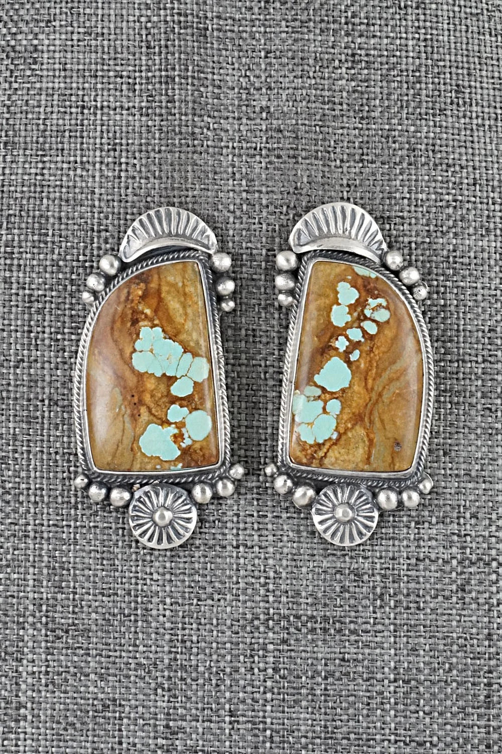 Turquoise & Sterling Silver Necklace and Earrings Set - Bob Becenti
