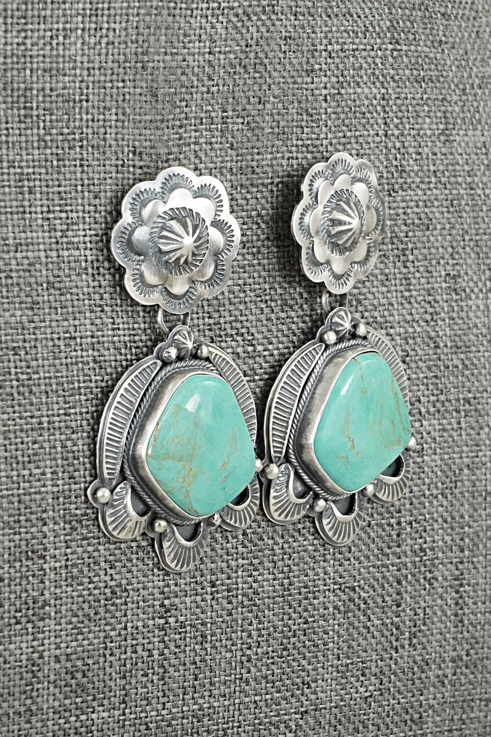 Turquoise & Sterling Silver Earrings - Randy Boyd