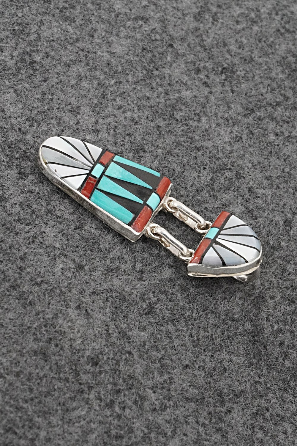 Multi-Stone & Sterling Silver Pendant and Earrings Set - Ola Eriacho